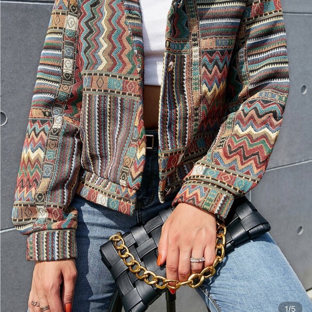 Geo Print Jacket